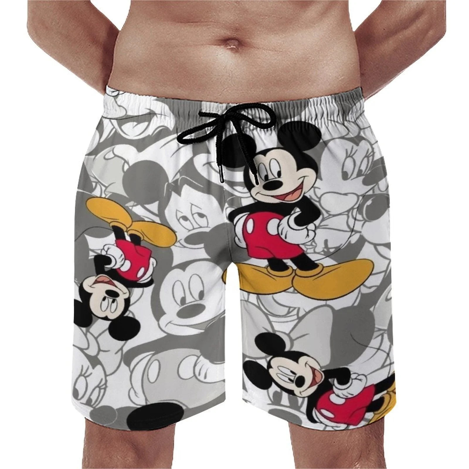 Mickey Shorts Men's Beachwear Quick Dry Hawaii Swimwear Sports Running Board Shorts Bathing Suits... | Walmart (US)