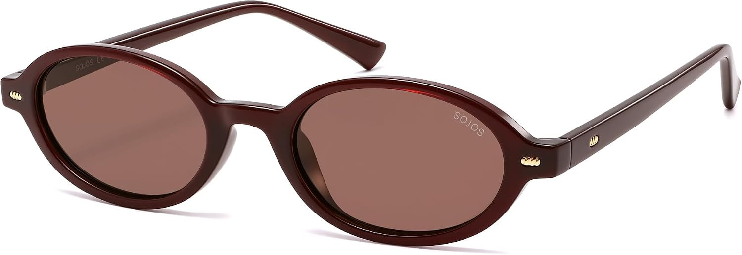 SOJOS Trendy Oval TR90 Polarized Sunglasses Womens Men SJ2720 | Amazon (US)