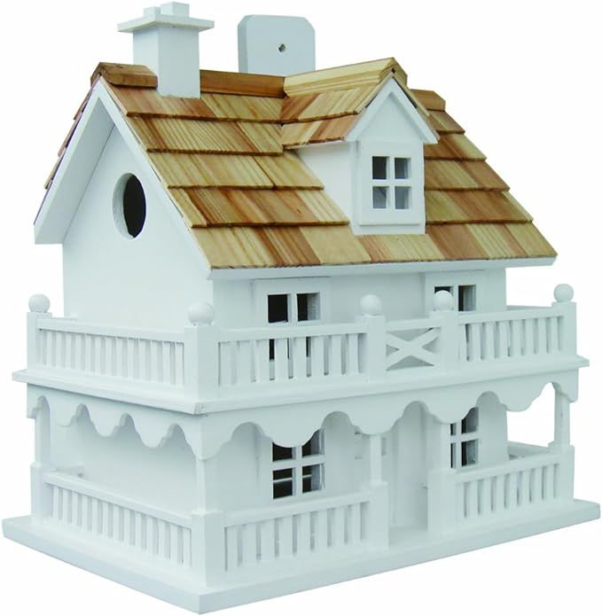 Home Bazaar Hand-made Novelty Cottage Bird House - Bird Friendly Home Decor | Amazon (US)