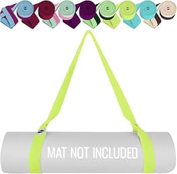 TECEUM [NEW 2024] Yoga Mat Strap – 15+ Colors – Adjustable Mat Holder Sling For All Mats [Mat... | Amazon (US)