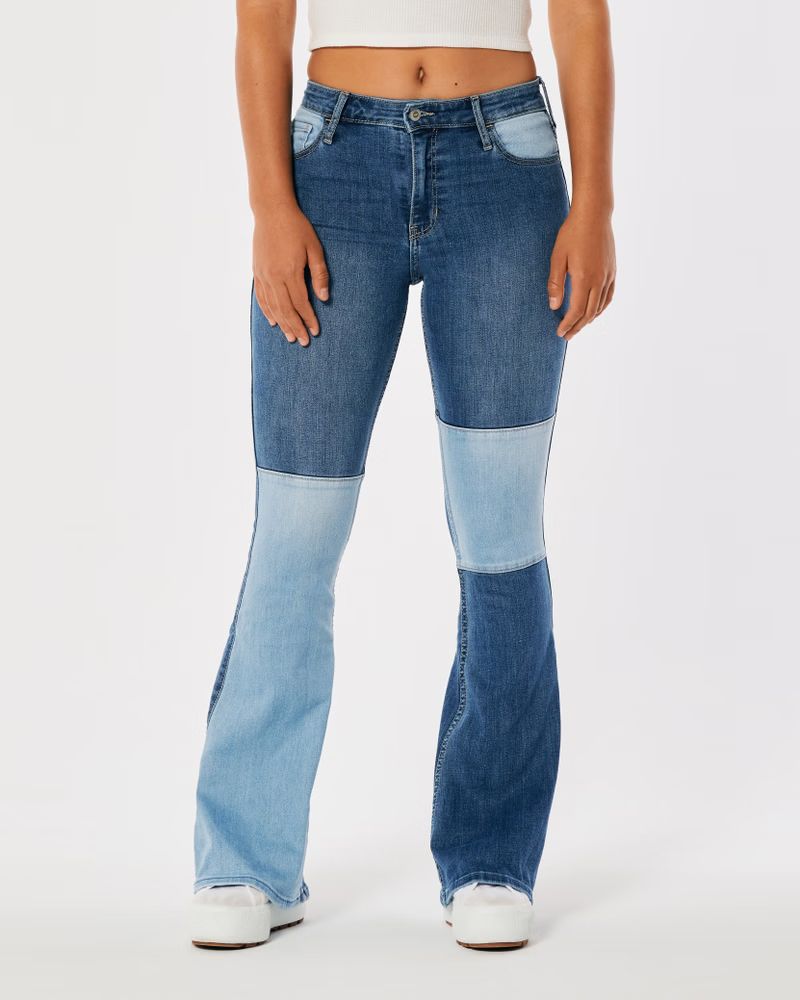 Women's High-Rise Light Wash Flare Jeans | Women's The Warehouse Sale Up to 70% Off | HollisterCo... | Hollister (US)