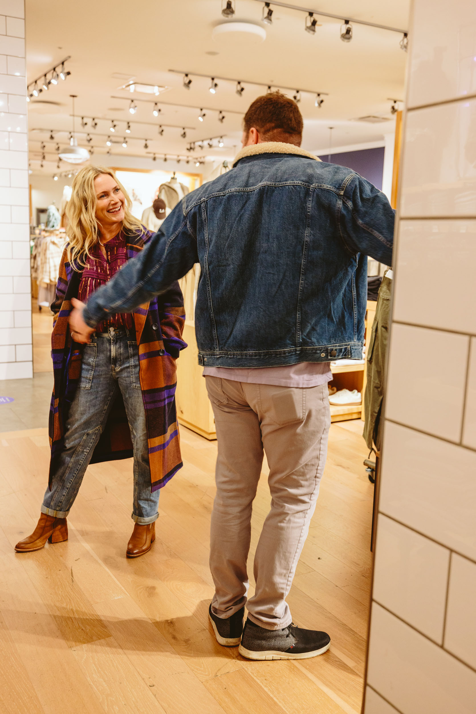 Dragged my husband Brian and my brother Ken to the mall to figure out what two (very different!) adult men actually want for Christmas. 

“Then Ken got into the Footloose spirit with this Sherpa-lined denim jacket. I also own one and get compliments on it all the time. I think there’s something about a Sherpa denim jacket that makes us feel like high school rebels again,” Brian says. 

#LTKGiftGuide #LTKMens #LTKOver40