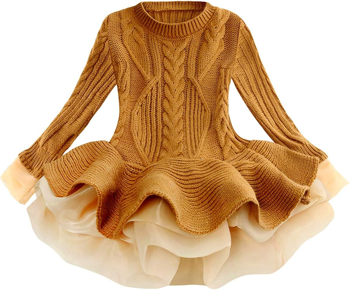 FKKFYY Long Sleeve Fall Sweaters for Girls | Amazon (US)