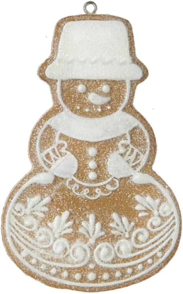 RAZ Imports Resin Gingerbread Snowman Ornament Brown, White | Amazon (US)