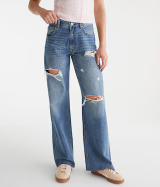 High-Rise Baggy Wide Leg Jean | Aeropostale