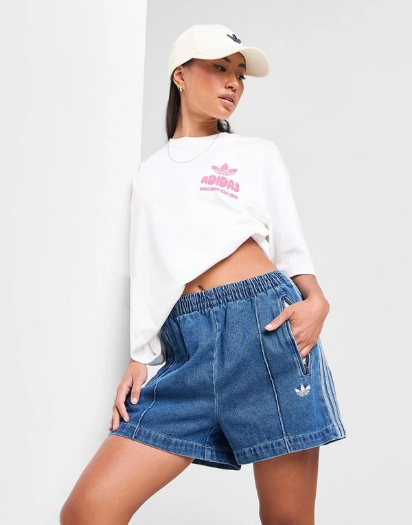 adidas Originals Denim Firebird Shorts | JD Sports (UK)