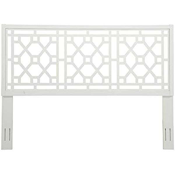 Comfort Pointe Thomas Chippendale White Headboard - Queen/Full | Amazon (US)
