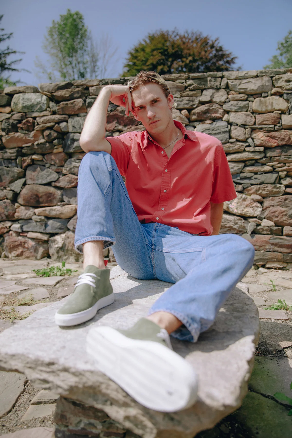 Men's Birch Suede Chukka Sneaker | Over The Moon