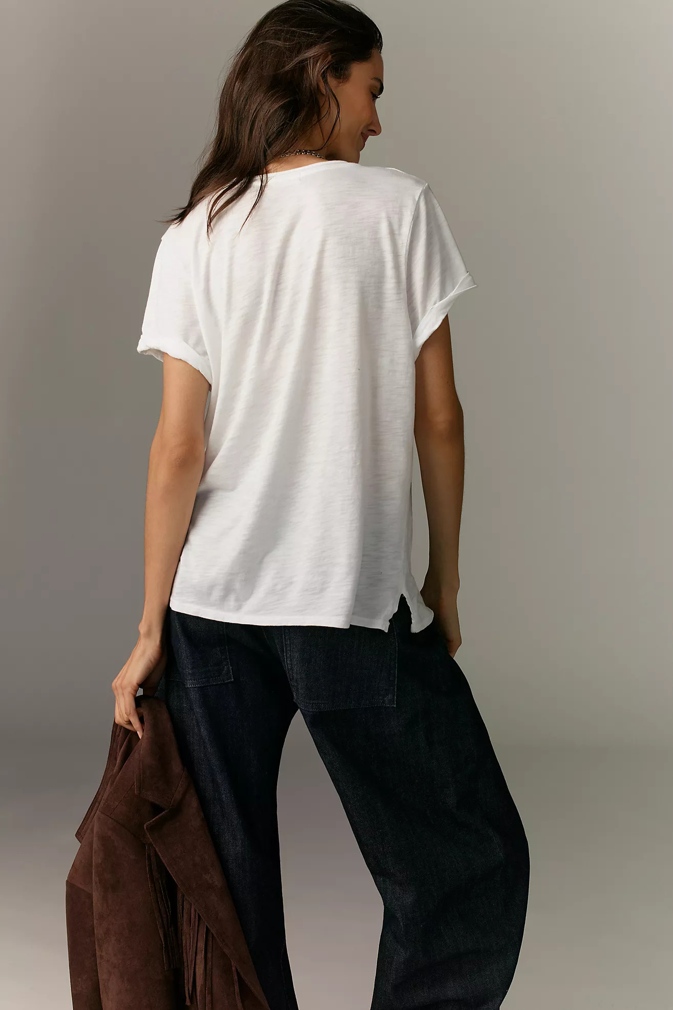 The Lars Classic V-Neck Tee by T.La | Anthropologie (US)