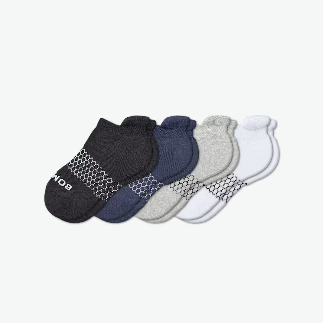 Youth Solids Ankle Sock 4-Pack | Bombas