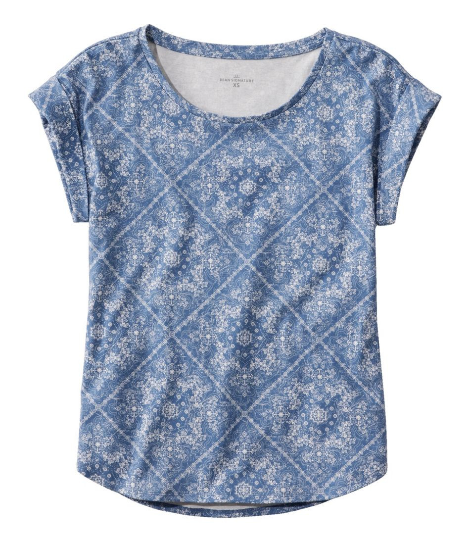 Women's Signature Rangeley Cotton Tee, Scoopneck | L.L. Bean