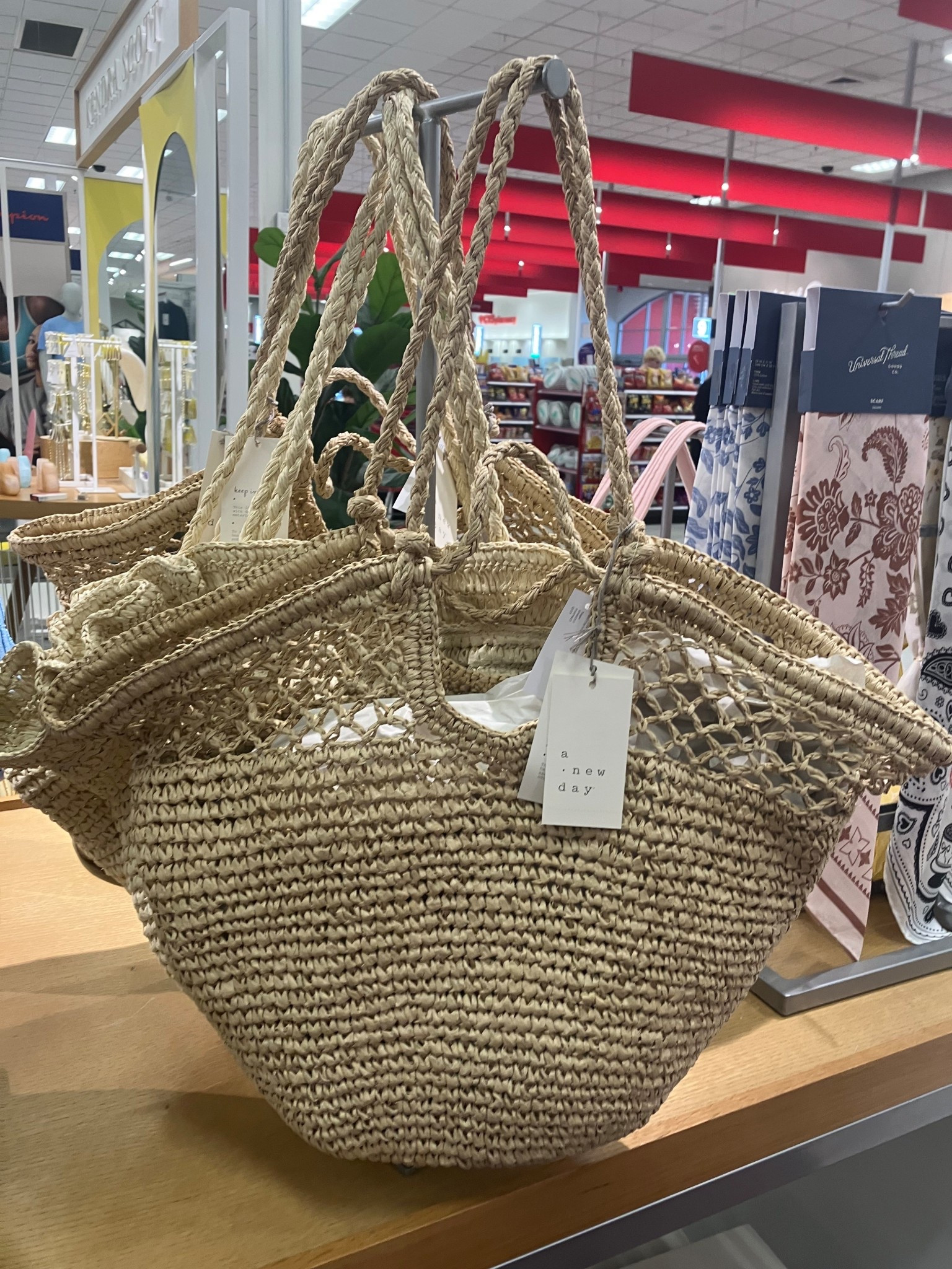 Spring style at Target 🌿 This woven tote from A New Day is giving major beach + farmers market vibes. The perfect everyday bag for only $40!

#LTKmomlife #LTKdayinmylife #LTKSaleAlert