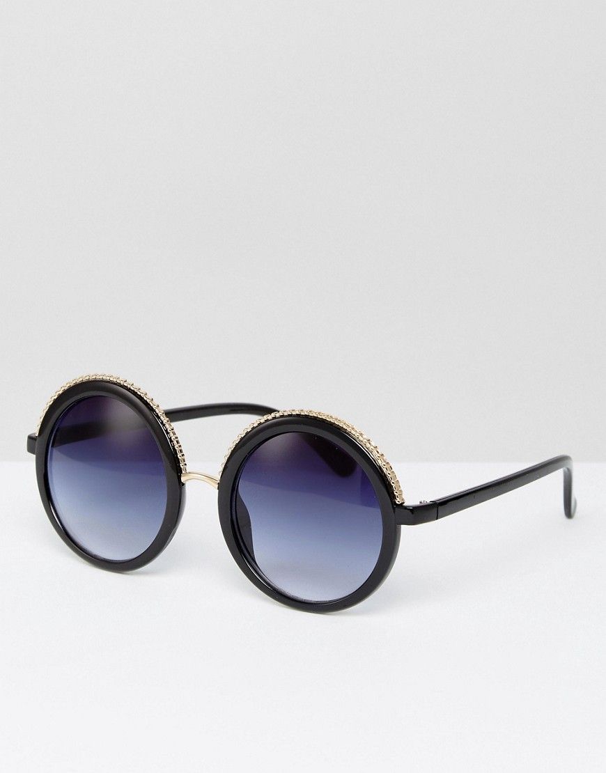 Jeepers Peepers - Runde Sonnenbrille - Schwarz | Asos AT