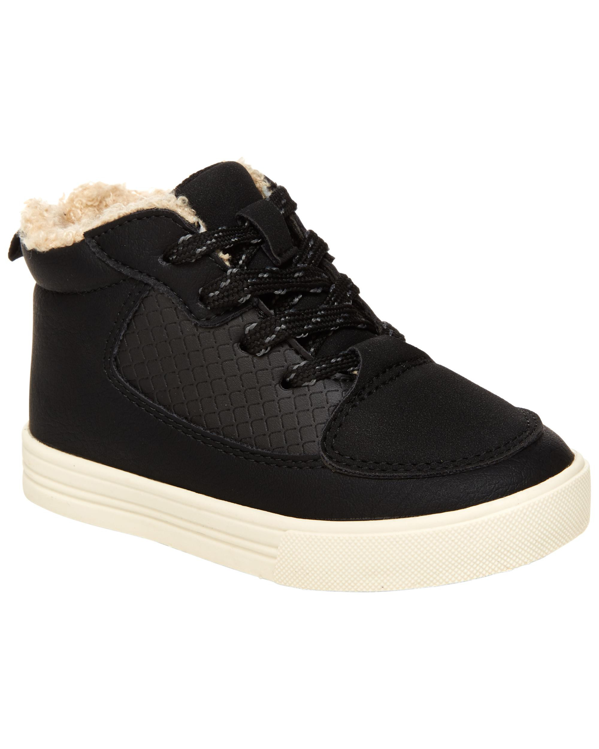 Toddler Sherpa Detail Lace-Up Sneakers | Carter's