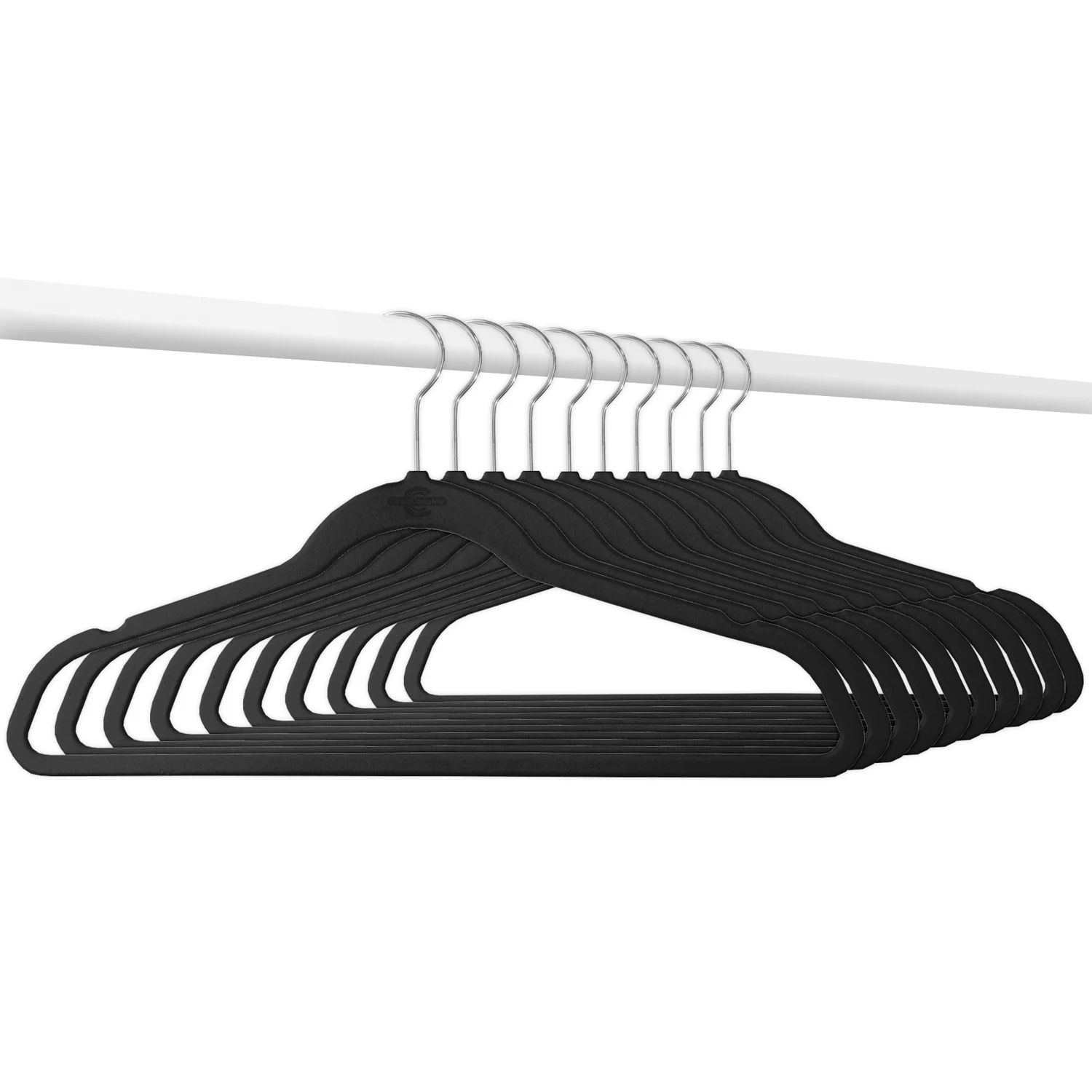 Member's Mark Elite-Quality Velvet Hangers with Chrome Hooks (50 pk.) | Sam's Club