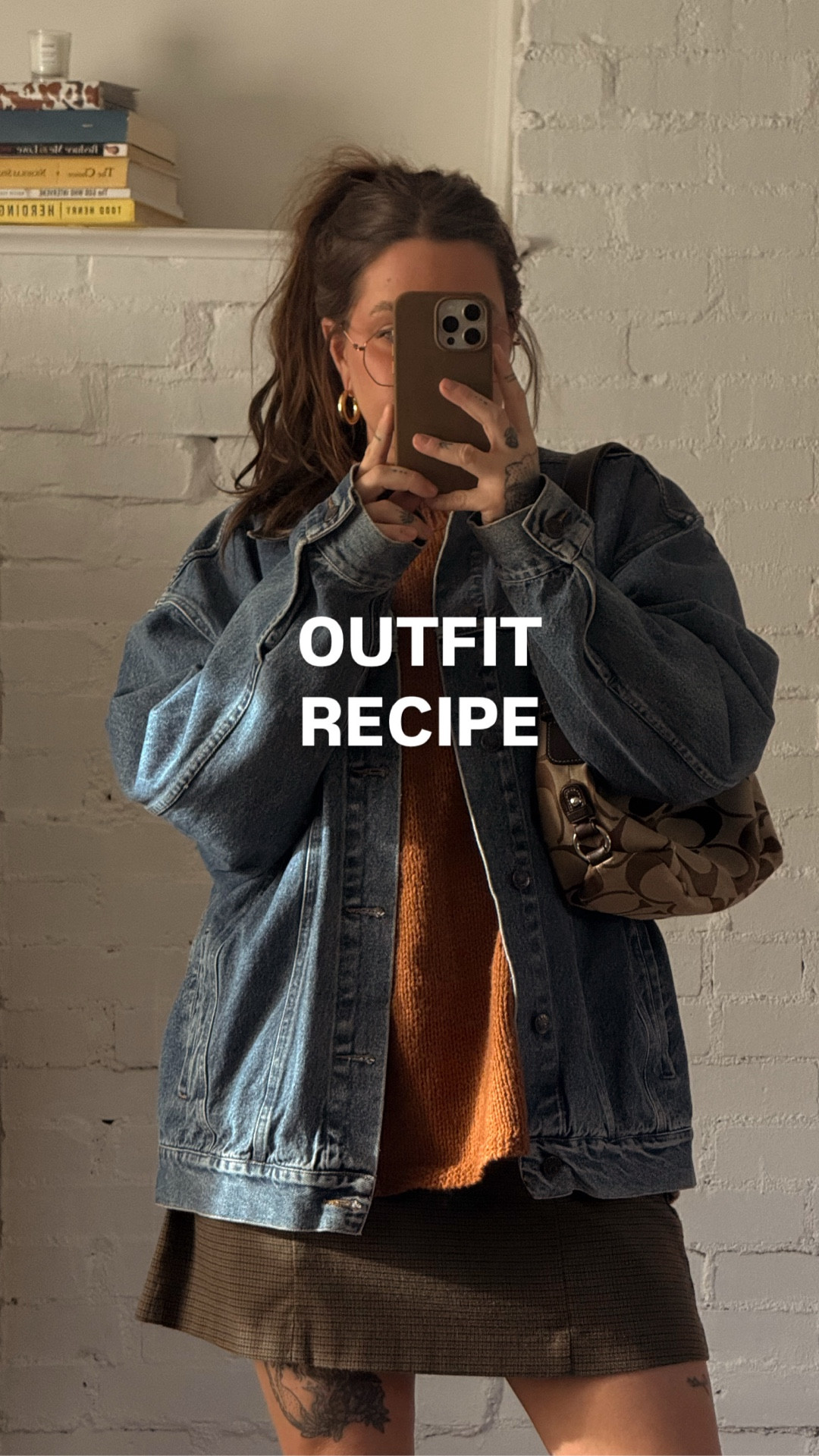 wearing a size medium in this sweater! moto boots and skirt are thrifted! everything else is linked ◡̈ 

#LTKmomlife #LTKStyleTip #LTKstorytime