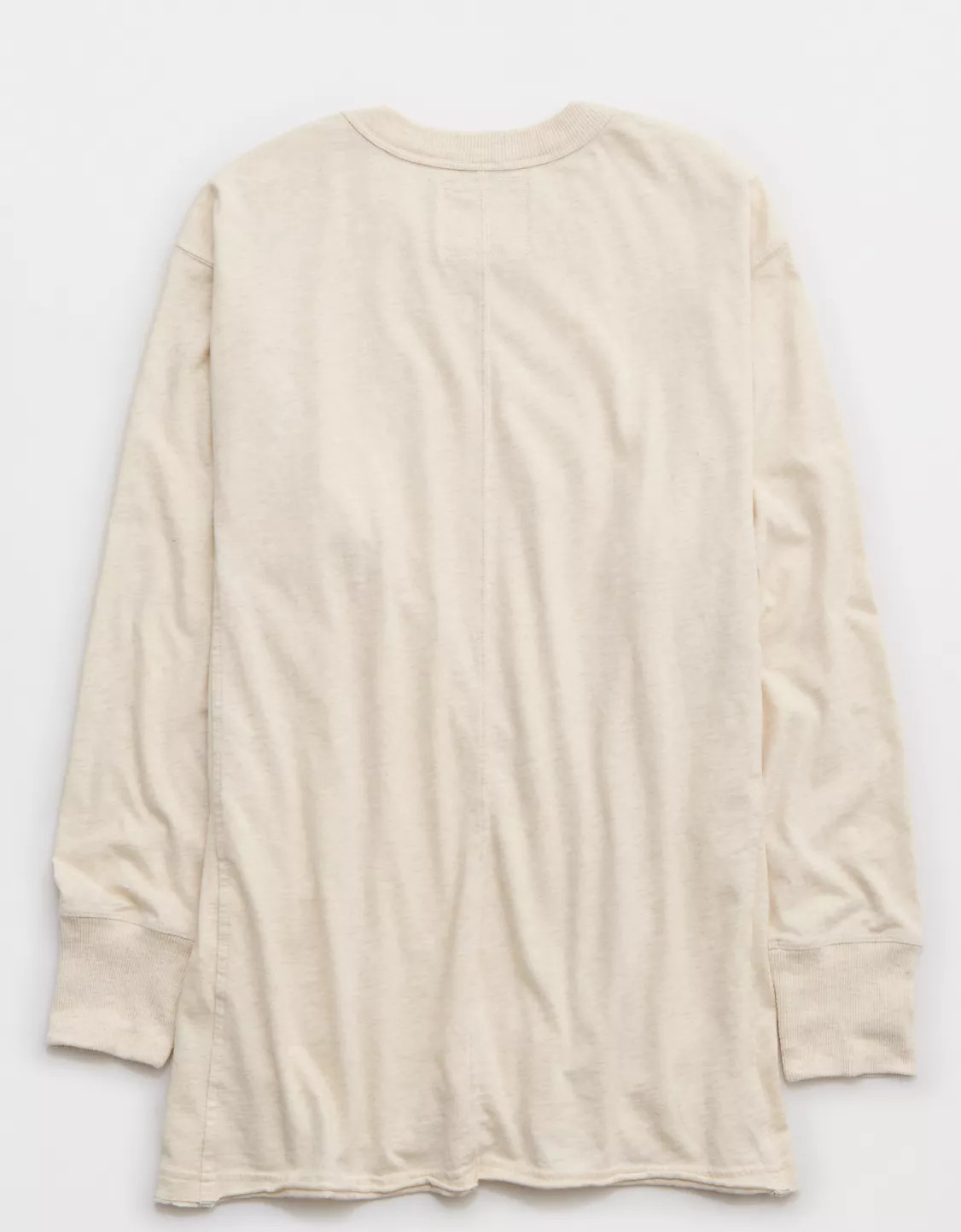 Aerie Cozy Long Sleeve Oversized Boyfriend T-Shirt | American Eagle Outfitters (US & CA)