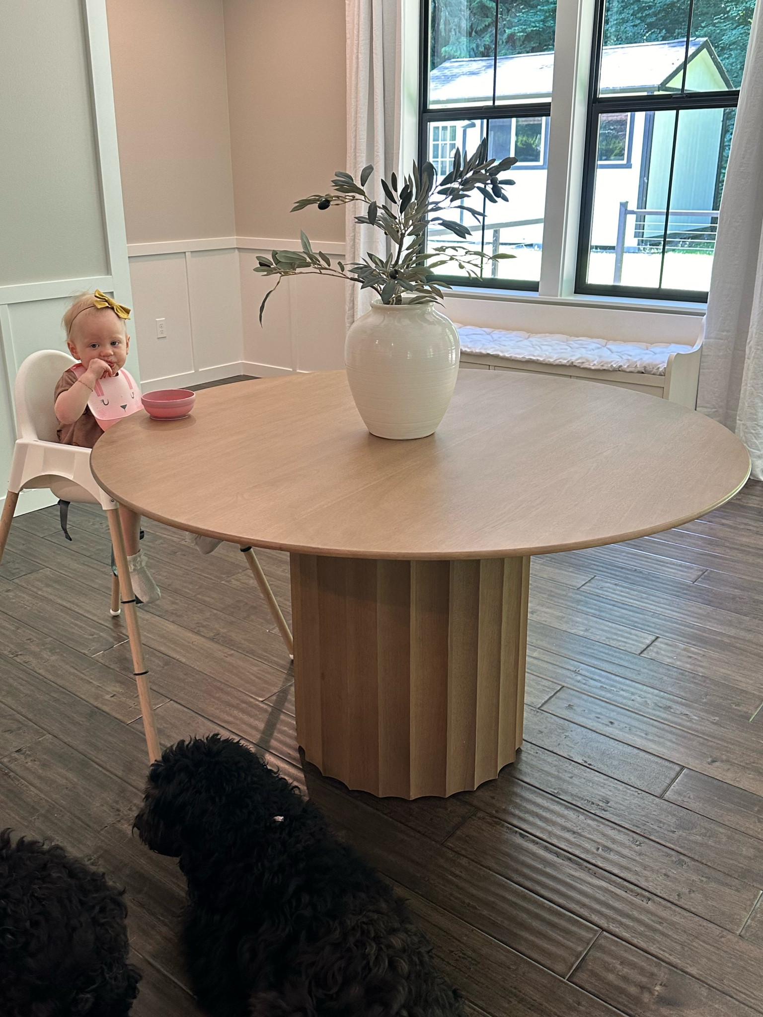 We got our new table in & I love it so much! I’ve seen similar tables that cost a lot more! 

#LTKFamily #LTKHome #LTKStyleTip