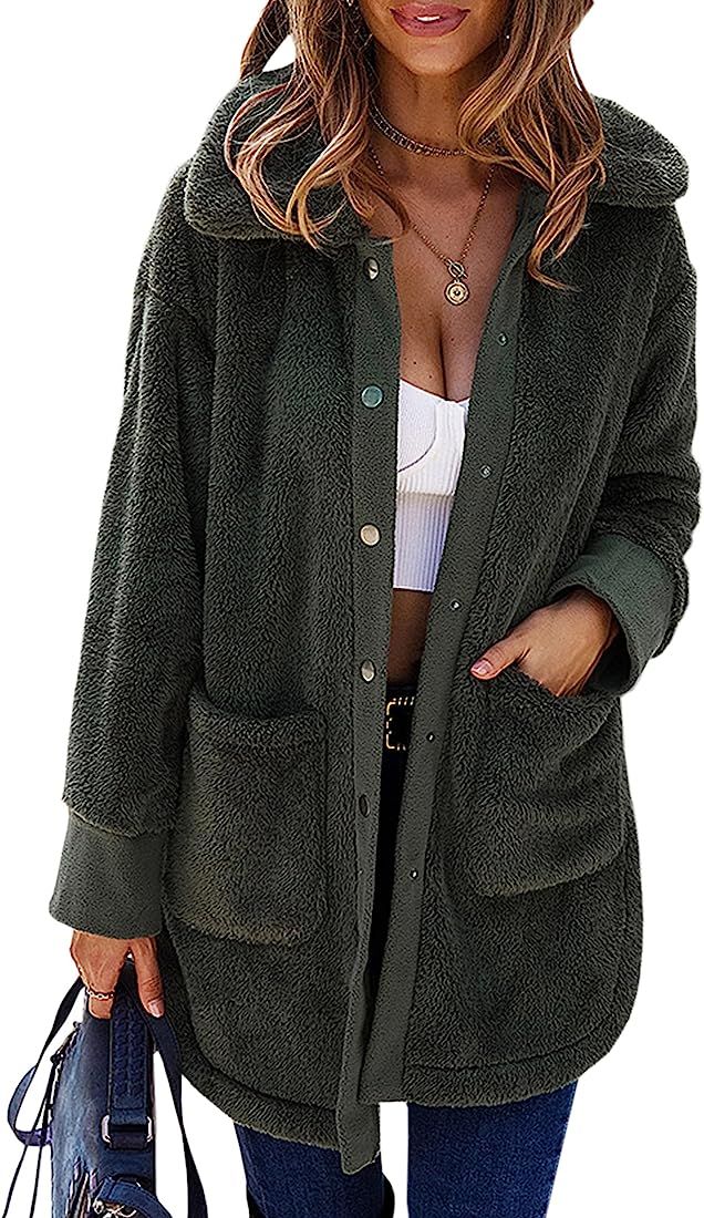 Oversized Fuzzy Jacket  | Amazon (US)