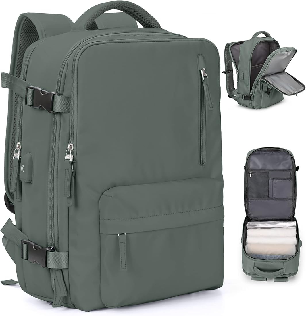 SEAFEW Mochila Viaje Cabina Avion 40x20x25 para Ryanair Mochilas para Mujer Bolsa de Cabina Equip... | Amazon (ES)