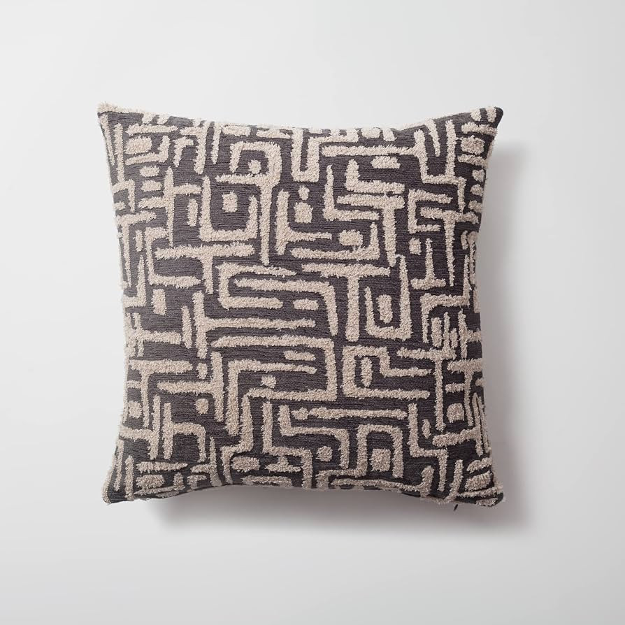 Woven Jacquard Throw Pillow Cover, Pack of 1 Geometric Pattern Textured Decorative Cushion Covers... | Amazon (US)