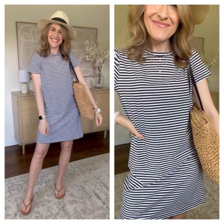 Walmart summer outfit with this $10 cotton tshirt dress, I love these! Wearing my usual small and I’m 5’8"

#LTKOver40 #LTKStyleTip #LTKFindsUnder50