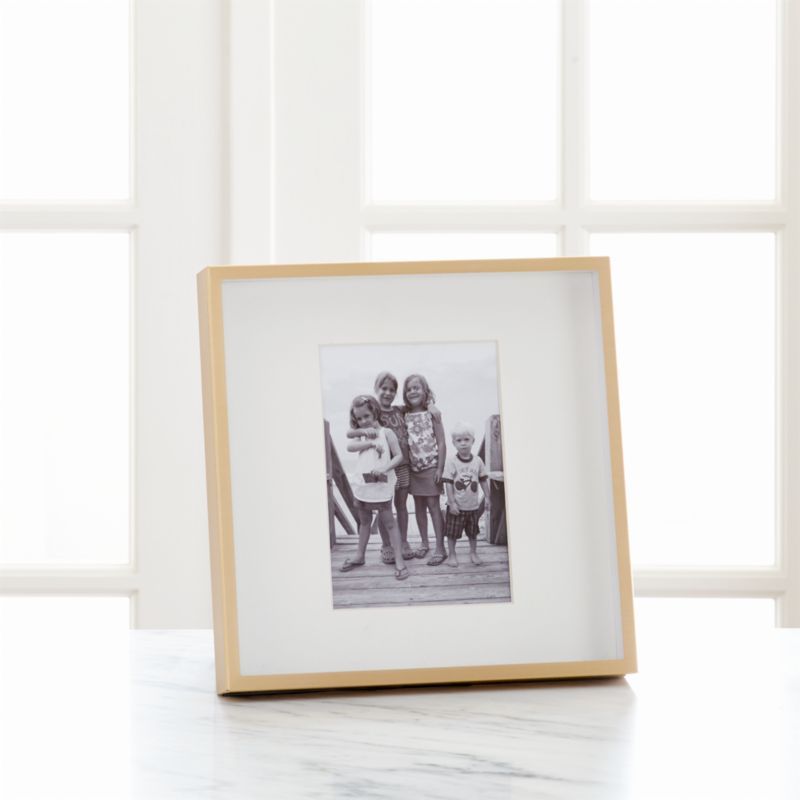 Brushed Brass 5x7 Frame + Reviews | Crate and Barrel | Crate & Barrel