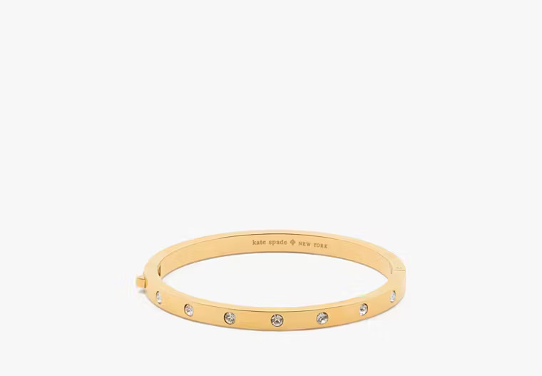 Set in Stone Hinged Gold Bangle | Kate Spade (US)