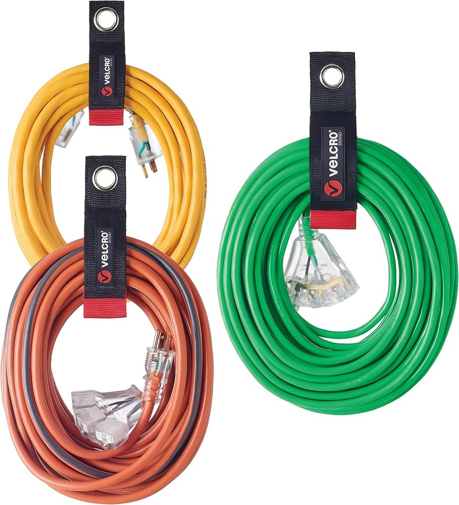 Velcro Brand Easy Hang Extension Cord Holder Organizer Variety Pack | Holds 60-100lbs, Heavy Duty... | Amazon (US)