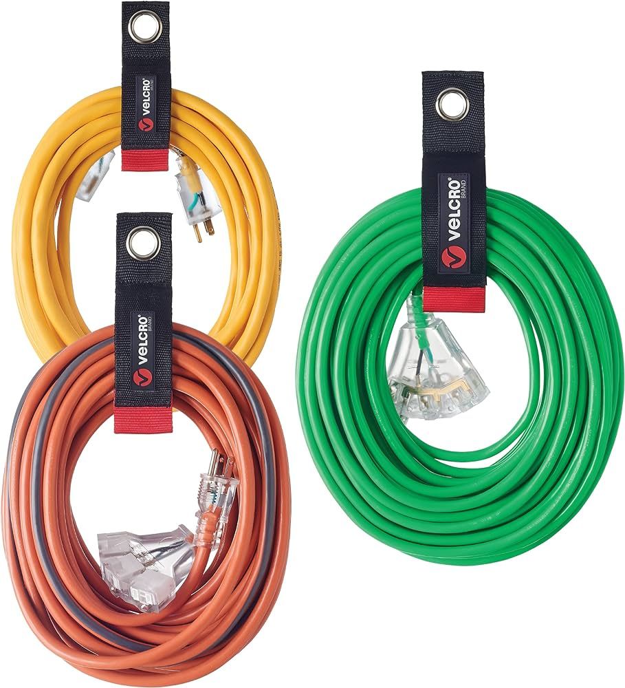 VELCRO Brand Easy Hang Extension Cord Holder Organizer Variety Pack | Holds 60-100lbs, Heavy Duty... | Amazon (US)