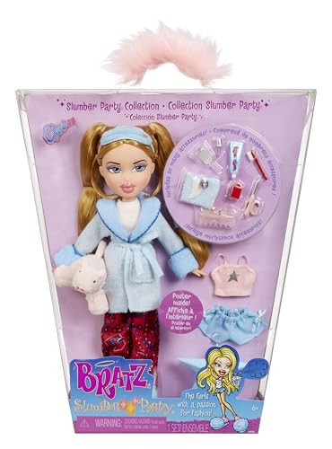 Bratz Slumber Party Cloe Fashion Doll with 2 Sets of Pajamas, Plush, and Accessories | Amazon (US)
