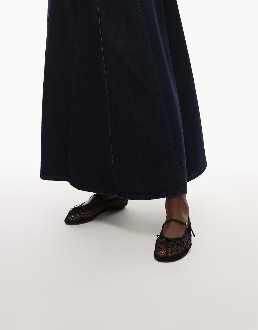 Mango mesh ballet pumps in black | ASOS (Global)