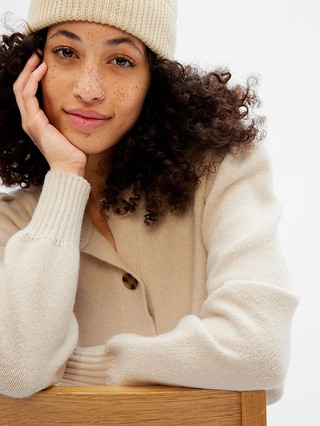 CashSoft Puff Sleeve Cardigan | Gap (US)