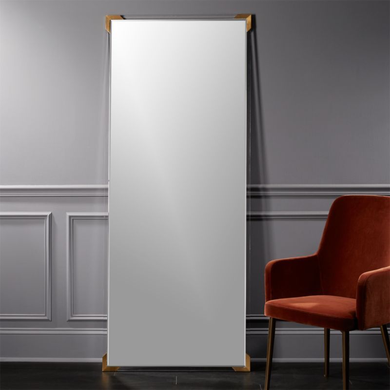Demi Acrylic Floor Mirror 31.5"x75.5". + Reviews | CB2 | CB2