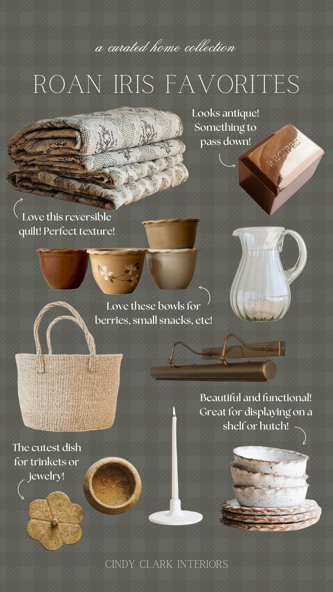 Roan Iris new arrivals and favorites! A beautiful mix of organic stoneware and ceramics, keepsake favorites, cozy bedding layers, and more! 

#LTKHome