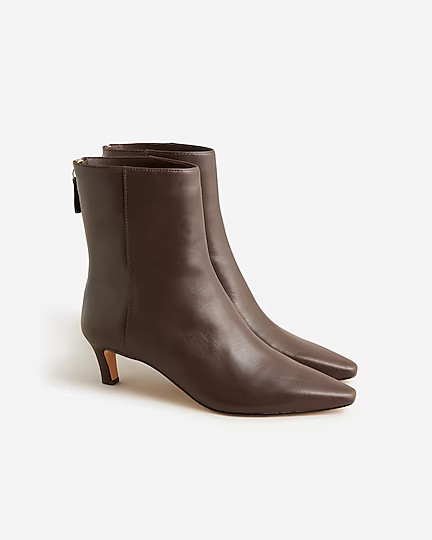 Stevie ankle boots in leather | J. Crew US