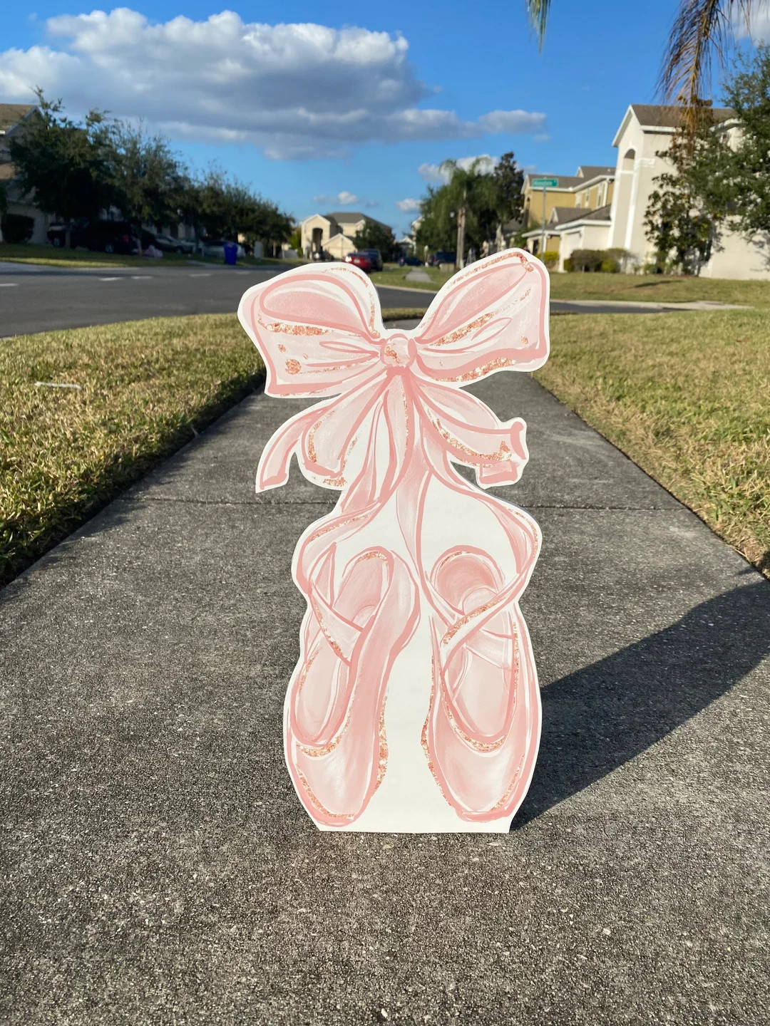 Ballerina Shoes Pink Girl Character Prop Kids Party Decoration Ideas Cutouts - Etsy | Etsy (US)