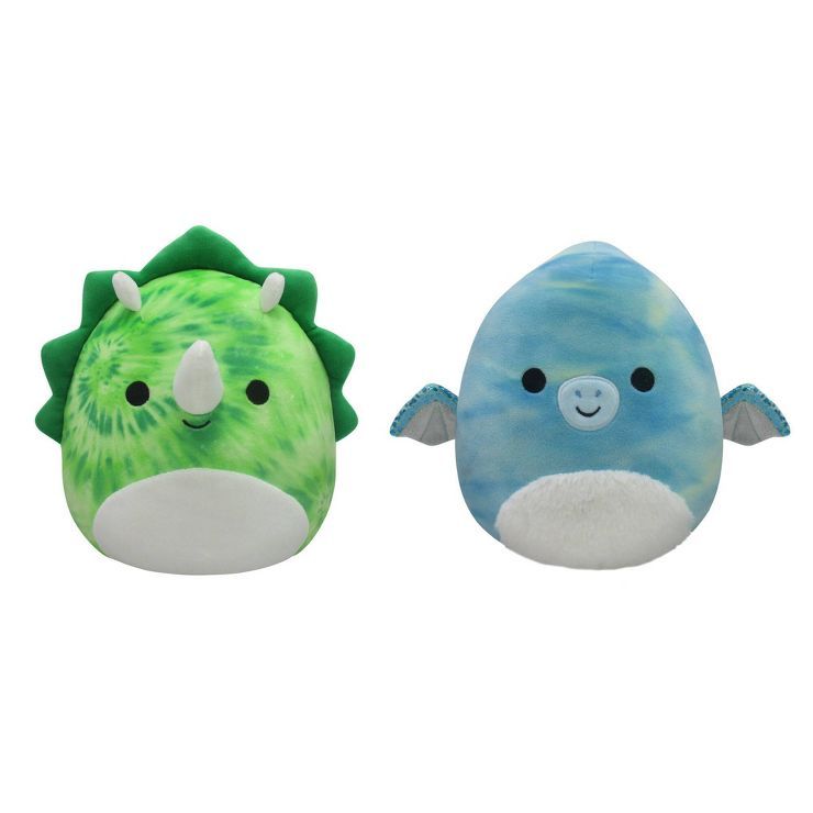 Squishmallows 8" 2-in-1 Flipamallows Rocio and Evelina the Green Tie-Dye Triceratops & Teal-Green... | Target