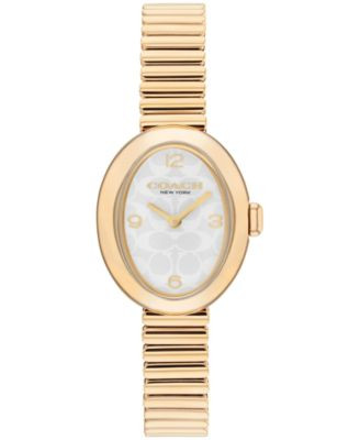 Women's Sammy Gold Tone Stainless Steel Stretch Bracelet Watch, 22.5mm | Macy's