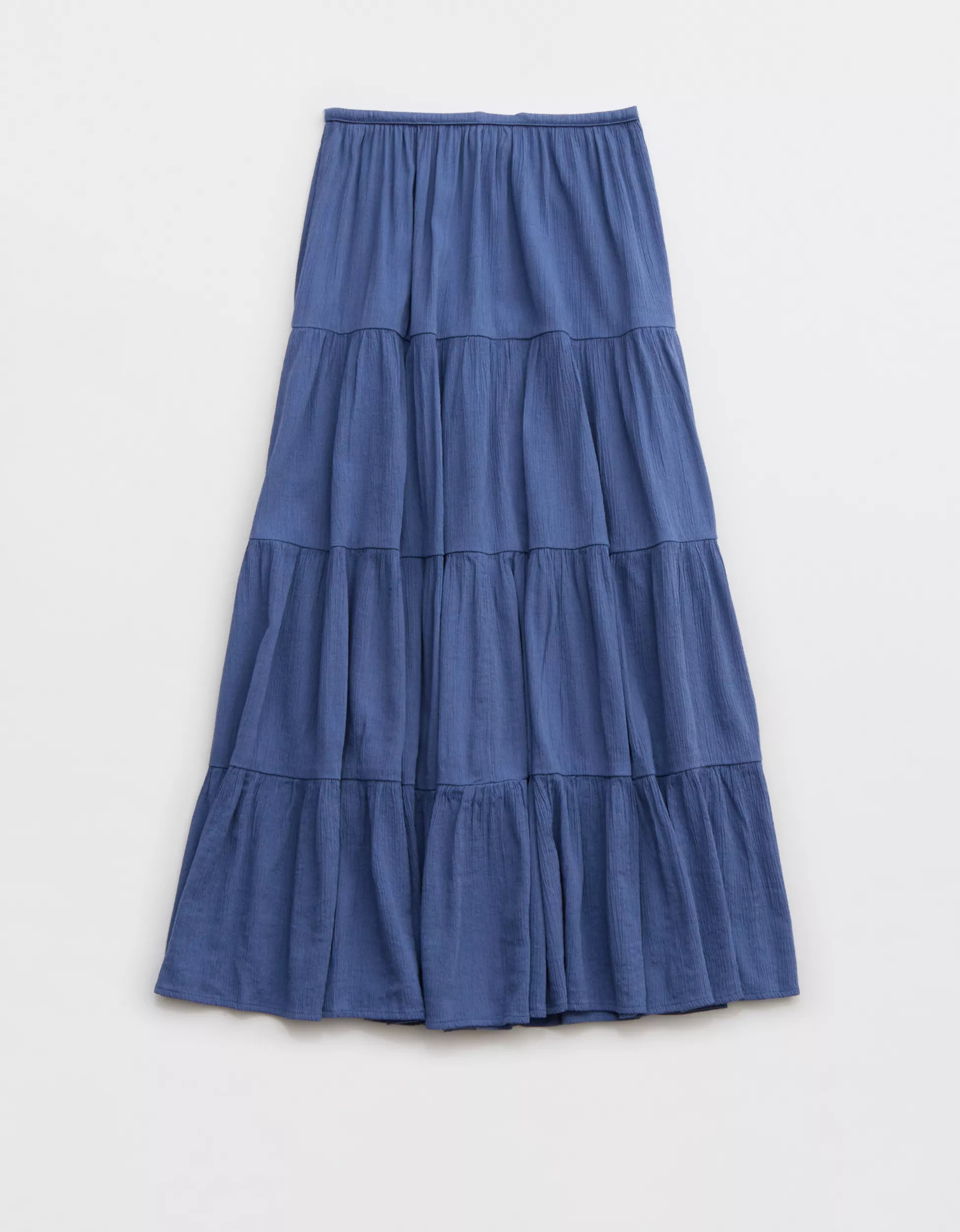 Aerie Beach Club Tiered Maxi Skirt | Aerie