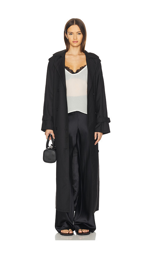 LIONESS x REVOLVE Penny Trench Coat in Black. Size XL. Also in S, XXS, M, L. | Revolve Clothing (Global)