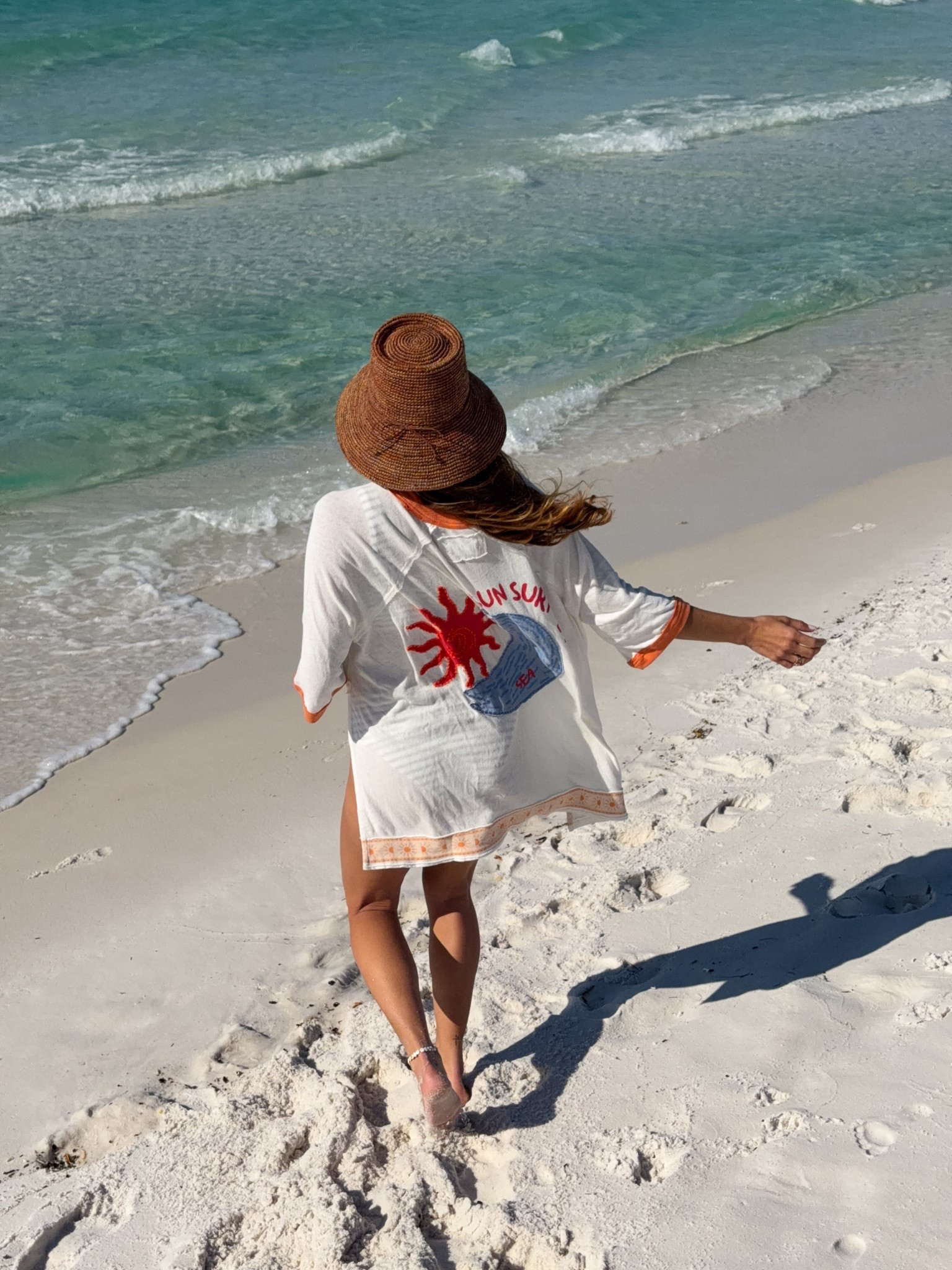 Beach days in my favorite easy throw-on 🌊☀️

Wearing the We The Free Giulia Embroidered Ringer Tee + my go-to Seville Hat—light, comfy, and perfect for sunny days by the water 🤍

Everything linked here ✨

#LTKSwim #LTKTravel #LTKmomlife