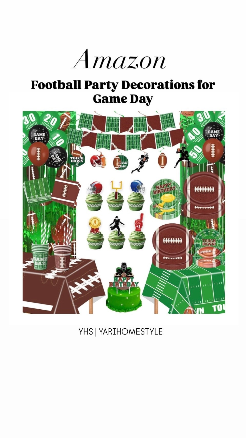 Football Party Decorations for Game Day!

#gameday #SuperBowl #decorations

YHS | YARIHOMESTYLE 