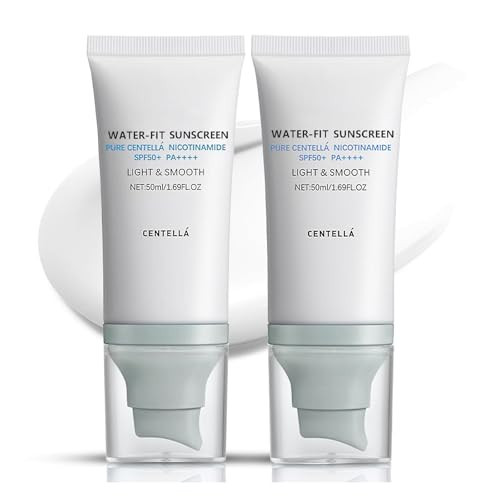 2Pcs Centella Sunscreen SPF 50, Lightweight Hyaluronic Acid Centella Asiatica Moisturizing Sunscreen, Face Sun Screen Long-Lasting Protection, Centella Madagascar Moisture Cream(1.69 fl.oz, 50ml)*2 | Amazon (US)