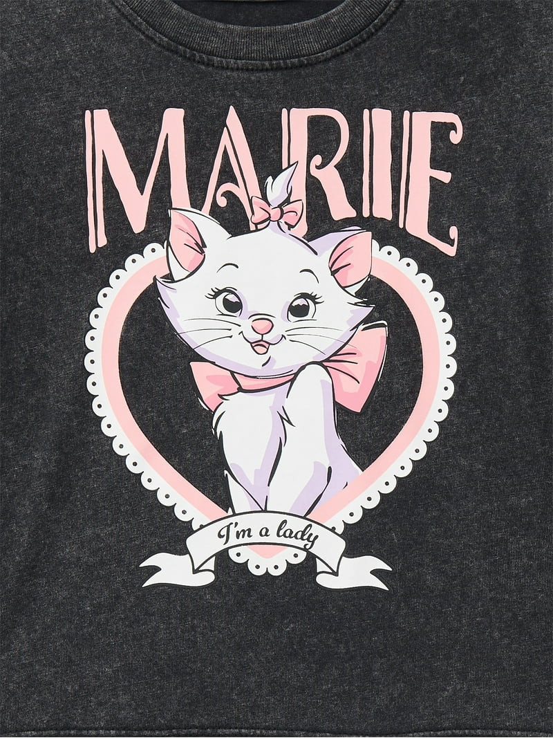 The Aristocats Marie Toddler Girls Graphic Tee with Short Sleeves, Sizes 12M-5T | Walmart (US)