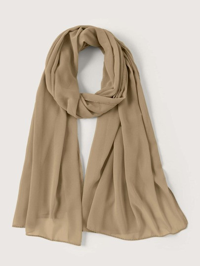 Solid Chiffon Scarf | SHEIN