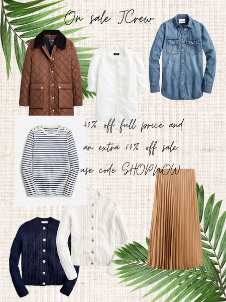 JCrew Labor Day sale 40% off full price and an extra 60% off sale items. Great for fall shopping 

#LTKunder100 #LTKSeasonal #LTKsalealert