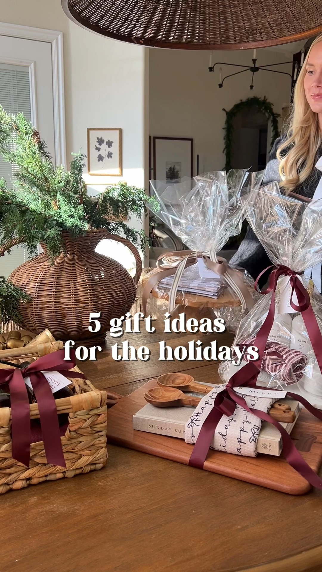 

Here are 5 gift ideas for the holidays.

I love giving kitchen themed gifts for the holidays. And my favorite part is dressing each gift up with a cute and festive tea towel. I just love all the colors and patterns of @geometry.house towels. 

Right now they are having their biggest sale of the year. Everything is 20% off plus you can use code HOUSEONOAKLANE to get an extra 15% off! 

Gift ideas:
 
1.Serve board with your favorite cook book. Wrap a tea towel around the cook book and tuck in a set of serving spoons.

2.Dish soap and hand soap dispensers with a cute scrub brush. Include a cute tea towel for drying the dishes!

3.Pretty scalloped serve board with oil and vinegar dispensers. Include salt and pepper cellars. Add a spoon rest and a tea towel to hang on the oven. This is a perfect gift for the counter next to the stove!

4.cute Christmas bowl filled with ingredients for a fun holiday treat. Line the bowl with a cute tea towel. Add a set of gold measuring spoons or measuring cups.

5.keep it simple but beautiful and give a cute cake stand and a set of holiday tea towels

#HolidayGifting #giftideas #holidaygiftguide #GiftsForHome #TeaTowelGift #KitchenGift #HolidayShopping #CozyKitchen 

#LTKCyberWeek #LTKGiftGuide #LTKHoliday