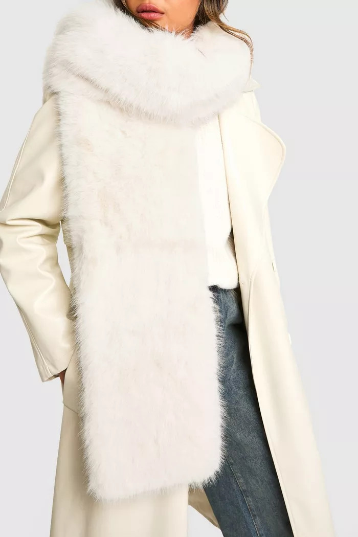 Faux Fur Oversized Scarf | boohoo (US & Canada)