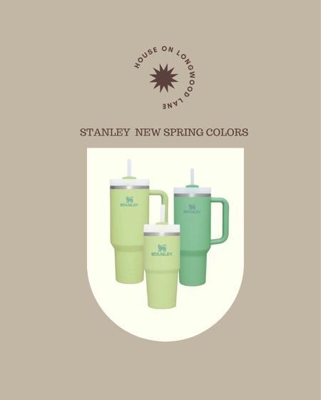 Stanley just dropped their new Spring colors for the Quencher H2.0s! They come in a variety of sizes. 
